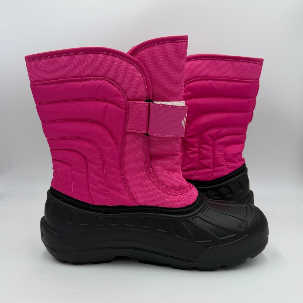 NEW Columbia Powderbug Snowlite Strap Winter Boots Pink BY6077-695 Youth Size 7 - Picture 7 of 10